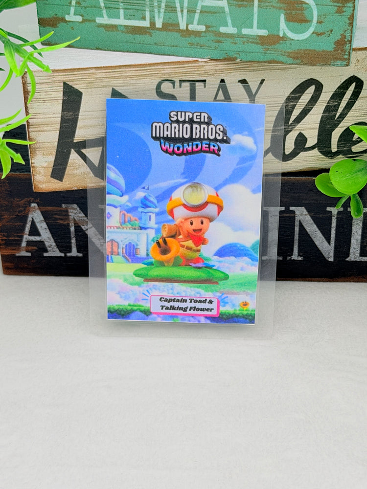 Super Mario Bros Wonder Amiibo Cards - Laminated Version