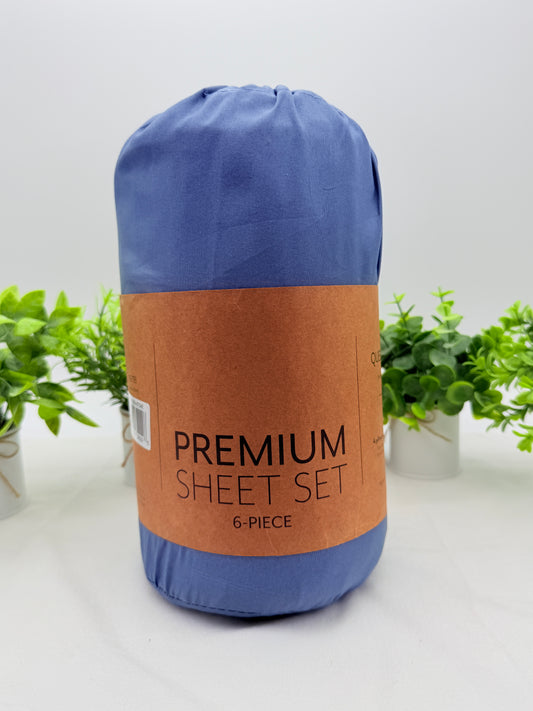 Ienjoy Home PREMIUM Solids in Style 6-Pc. Sheet Set, Queen- Stone Color