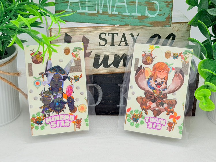 Animal Crossing and Splatoon, Legend of Zelda crossing Fan Art Amiibo Card - Laminated Version