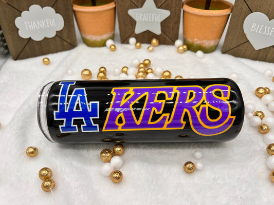 Sport Tumbler of Los Angeles Lakers and Dodgers