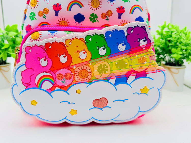 Loungefly Care Bears Stare Rainbow Mini Backpack