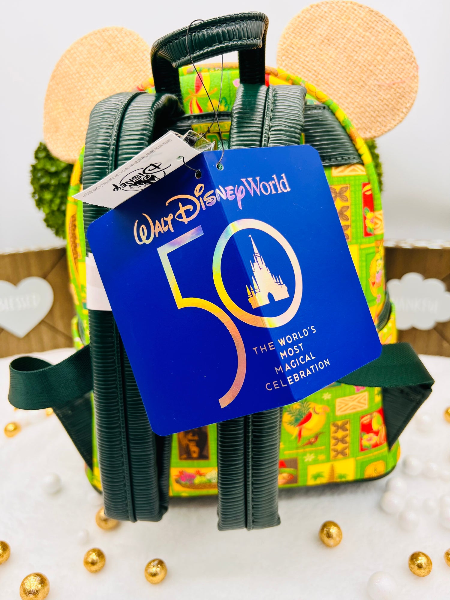 disney themed mini backpack Loungefly Mickey Mouse The Main Attraction Mini Backpack, 5 of 12"