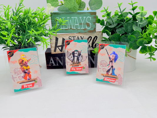 Splatoon Raiders Amiibo Cards Laminated Version