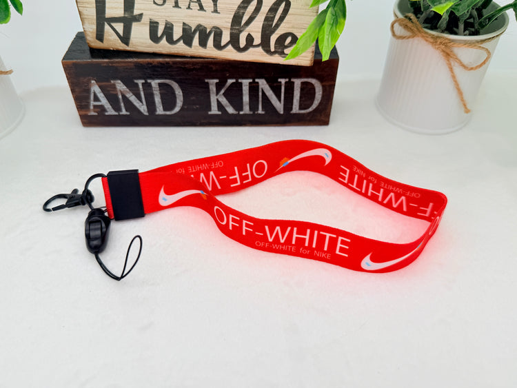 Nike OFF WHITE design Protective case for AirPods Pro 3 (2025) Matte Red- White Logo