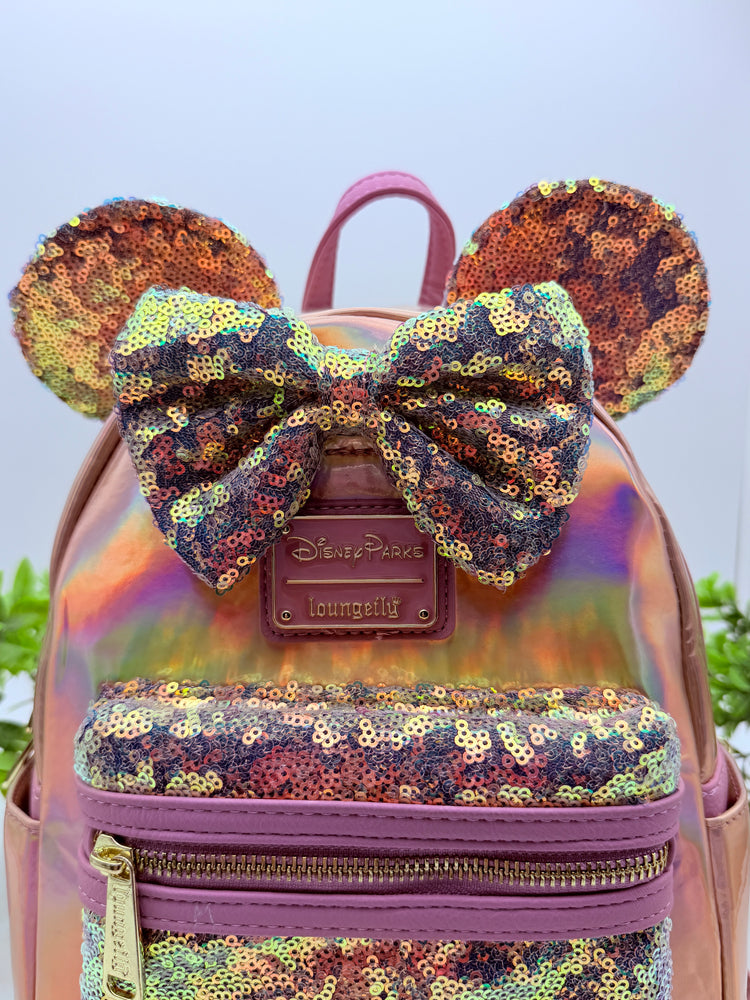 Loungefly Minnie Mouse EARidescent Mini Backpack