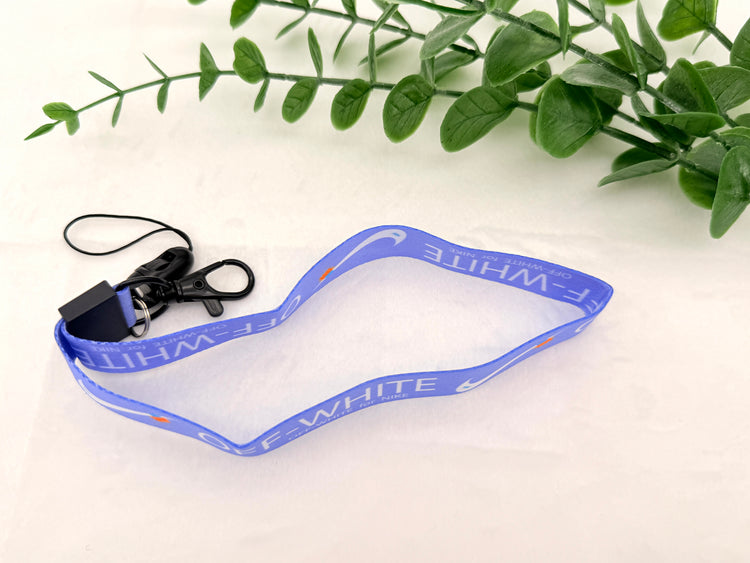 Nike OFF WHITE design Protective case with Lanyard for AirPods 4
(2024) Cyan