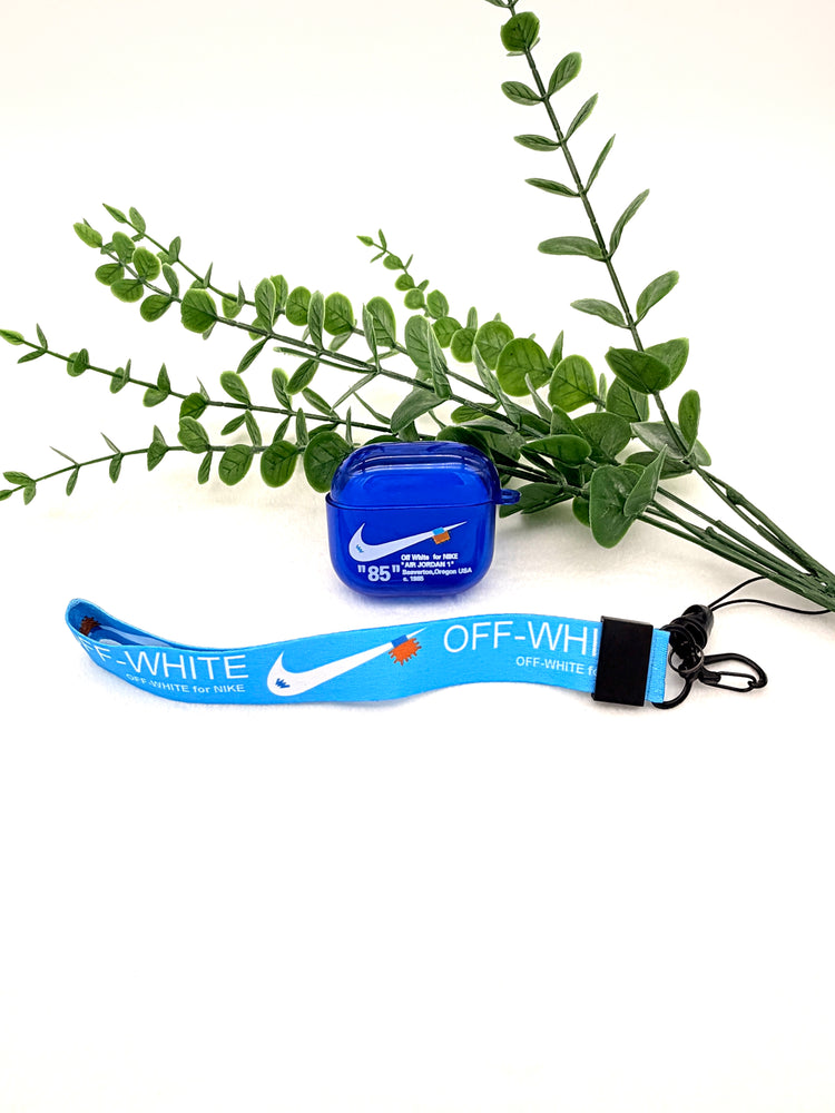 Nike OFF WHITE design Protective case for AirPods 4
(2024) Blue