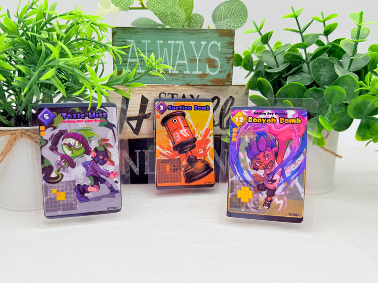 Splatoon Tablesuft Battle Cards Fanart Amiibo Laminated Cards