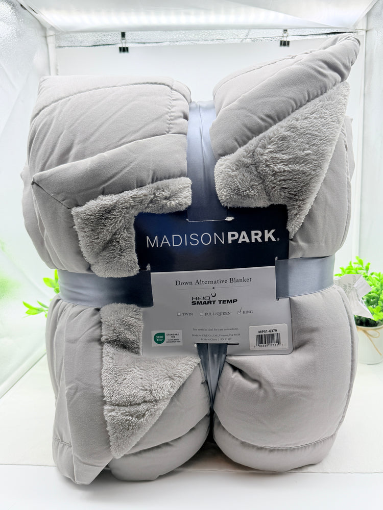 Madison Park Coleman Plush HeiQ Smart Temperature Down Alternative Blanket, King