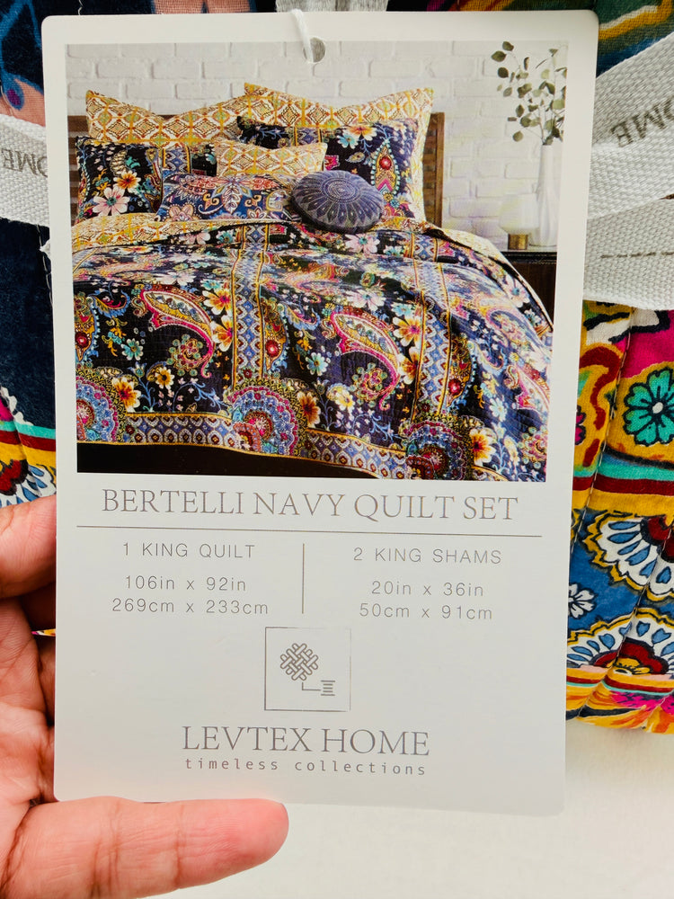 Levtex Home Bertelli Paisley 3-Pc. Quilt Set, King