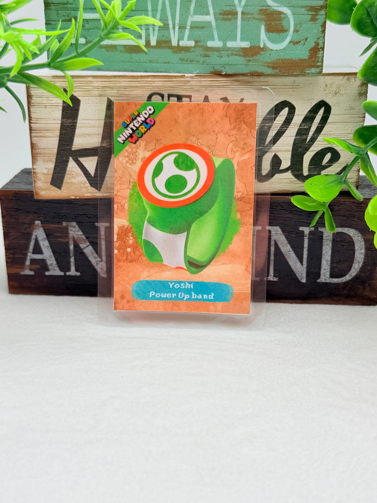 Yoshi and the Mysterious Book laminated amiibo cards