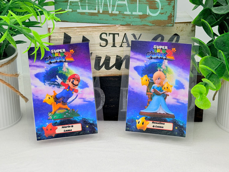 Super Mario Galaxy Amiibo Cards -Laminated Version