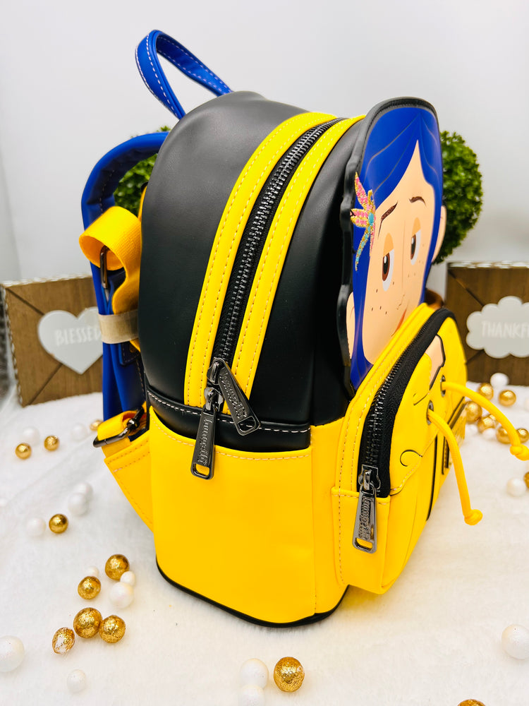 Loungefly Coraline Raincoat Cosplay Mini Backpack