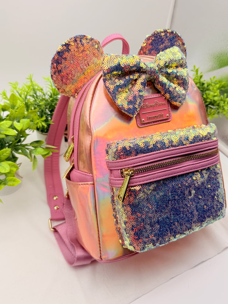 Loungefly Minnie Mouse EARidescent Mini Backpack