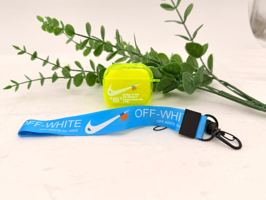 Nike OFF WHITE design Protective case for AirPods 4
(2024) Neon Yellow