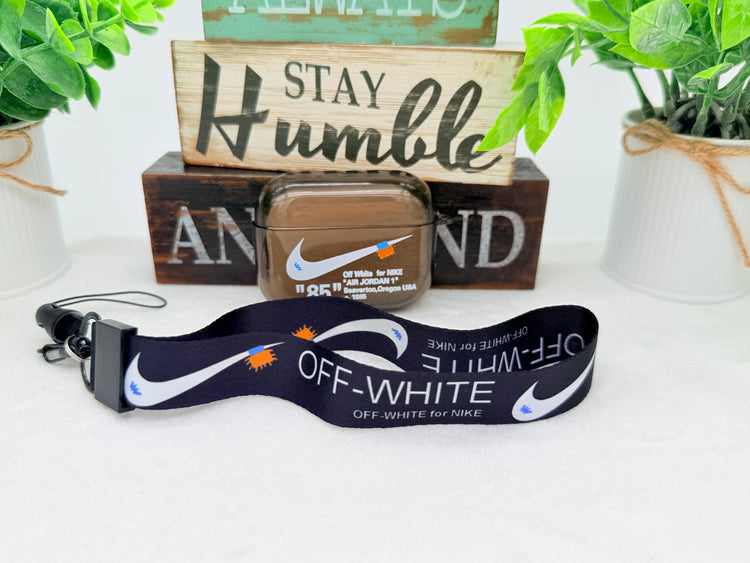 Nike OFF WHITE design Protective case for AirPods Pro 3 (2025) Clear Black
