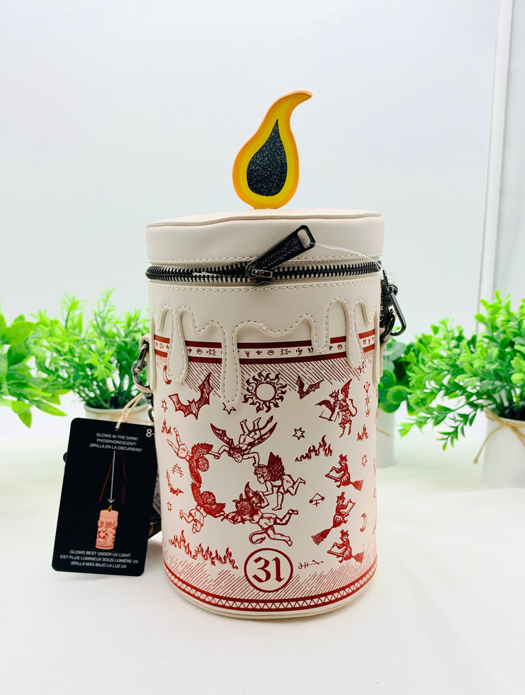 Loungefly Disney Hocus Pocus Black Flame Candle Crossbody Bag
