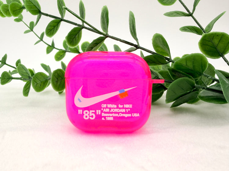 Nike OFF WHITE design Protective case with Lanyard for AirPods 4
(2024) Cyan