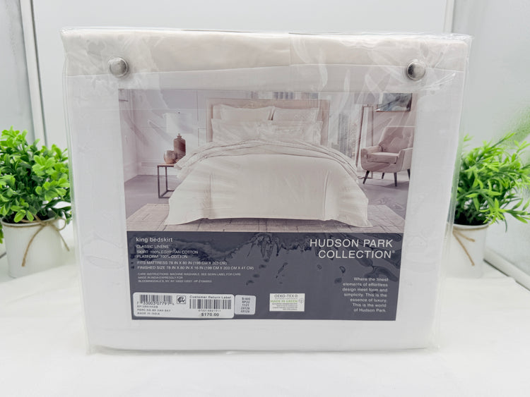 Bloomingdale’s Hudson Park Collection Percale King Bedskirt