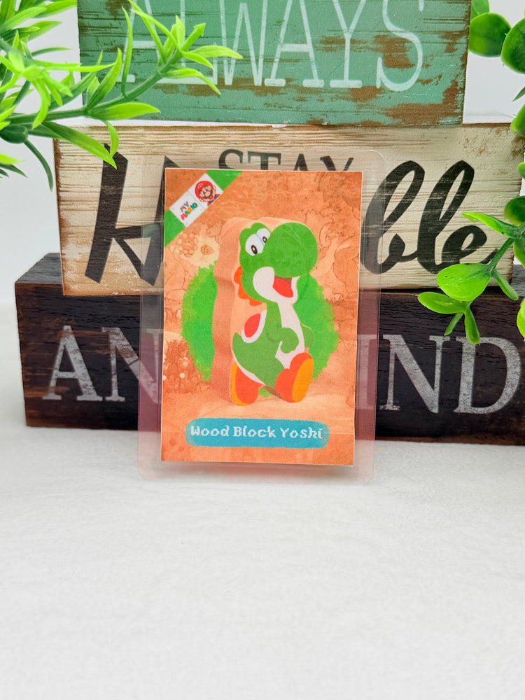 Yoshi and the Mysterious Book laminated amiibo cards