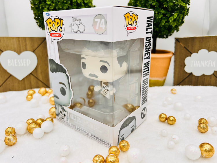 Funko Pop: Disney 100 Walt Disney With Drawing