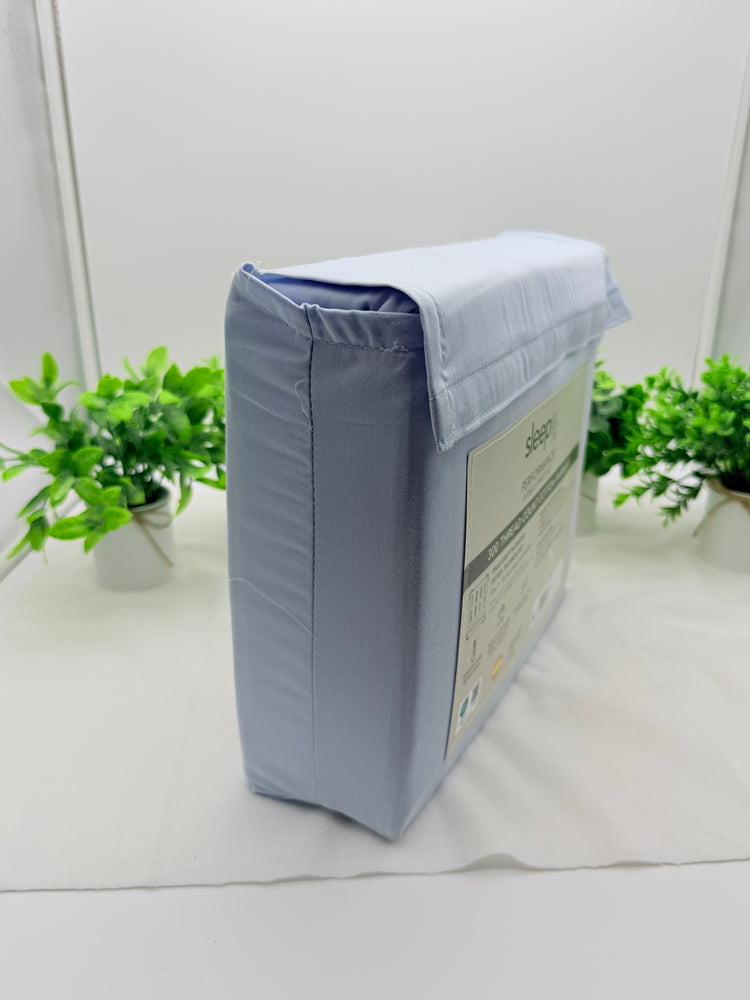 Sleep RX 300 Thread Count 4-pc Queen Sheet Set from Macys, Light Blue