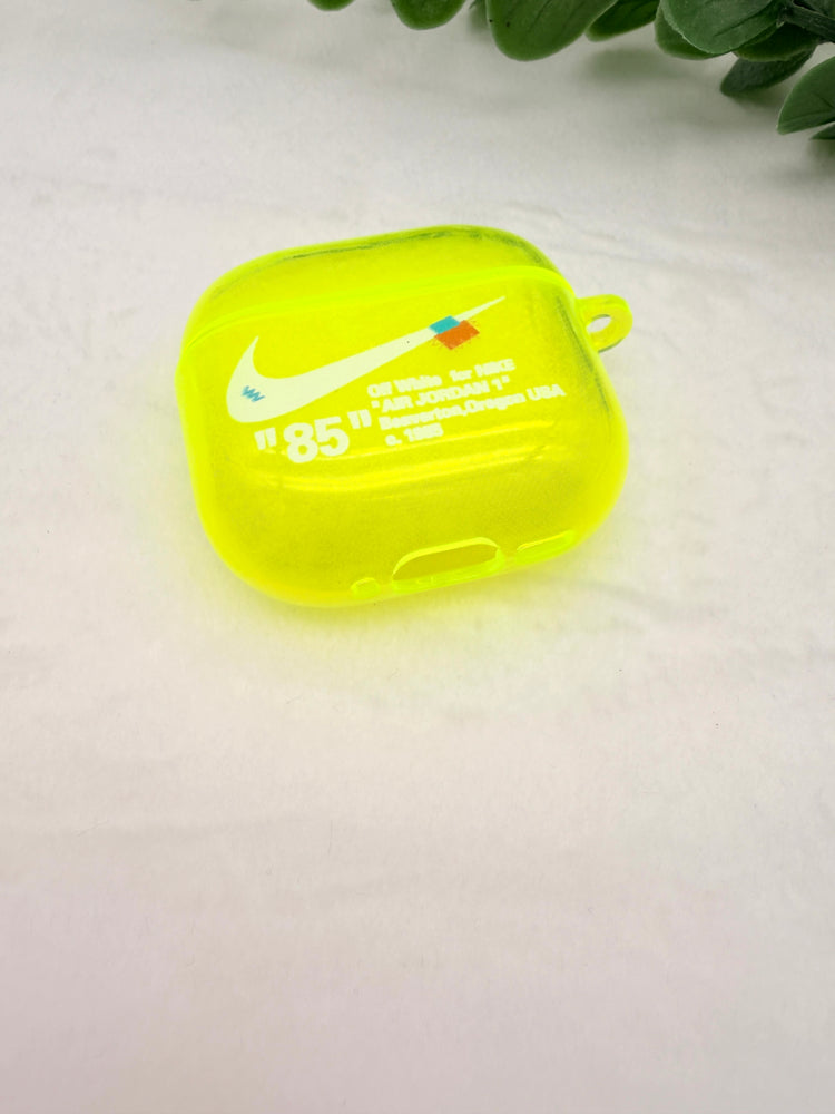 Nike OFF WHITE design Protective case for AirPods 4
(2024) Neon Yellow