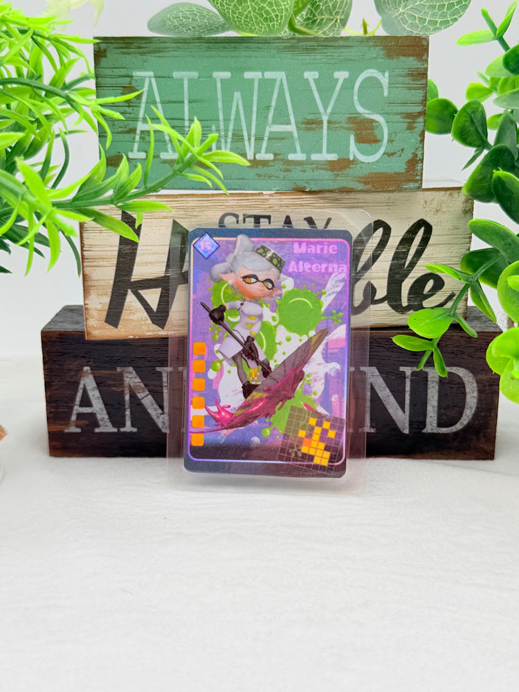 Splatoon Tablesuft Battle Cards Fanart Amiibo Laminated Cards