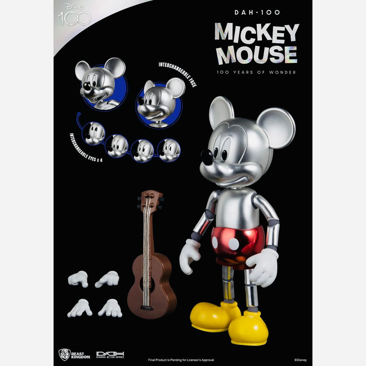 Disney 100 Years of Wonder Mickey Mouse DAH-100 Dynamic 8-Ction Heroes Figure