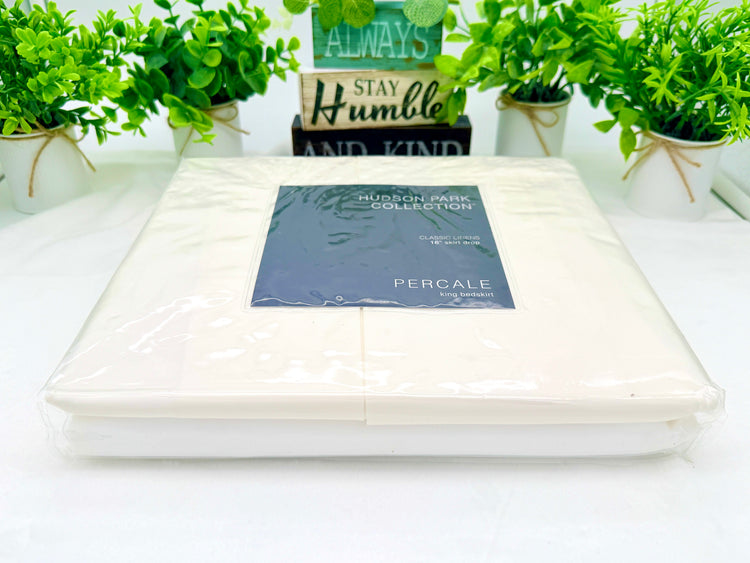 Bloomingdale’s Hudson Park Collection Percale King Bedskirt
