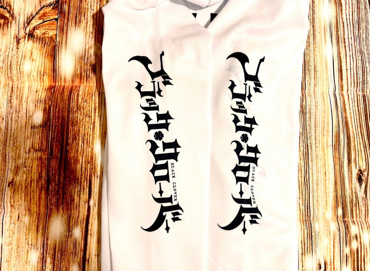 Black Clover: Lieve and Nero black bulls hoodie with scannable Spotify code
