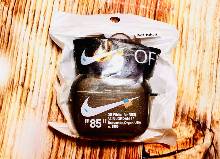 Nike OFF WHITE design Protective case for AirPods 3 (2021) Black