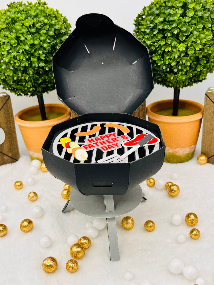 3D BBQ Grill Small Gift Holder