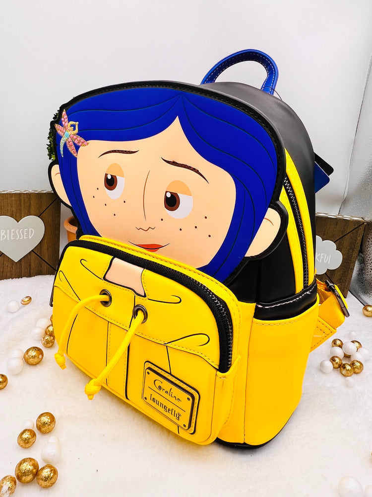 Loungefly Coraline Raincoat Cosplay Mini Backpack