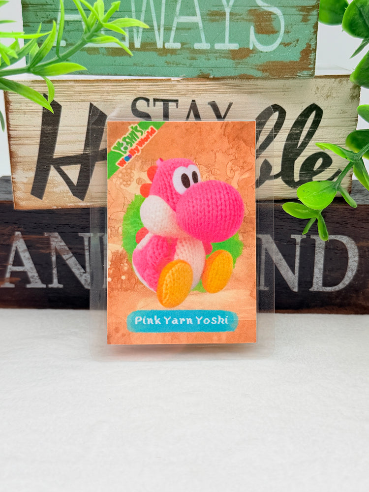 Yoshi and the Mysterious Book laminated amiibo cards