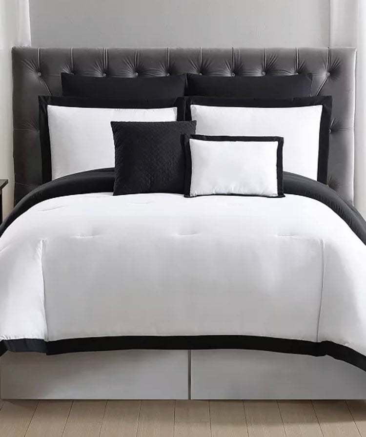 Truly Soft Everyday Hotel Border 7-Pc. Duvet Cover Set, Full/Queen