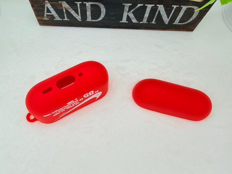 Nike OFF WHITE design Protective case for AirPods Pro 3 (2025) Matte Red- White Logo