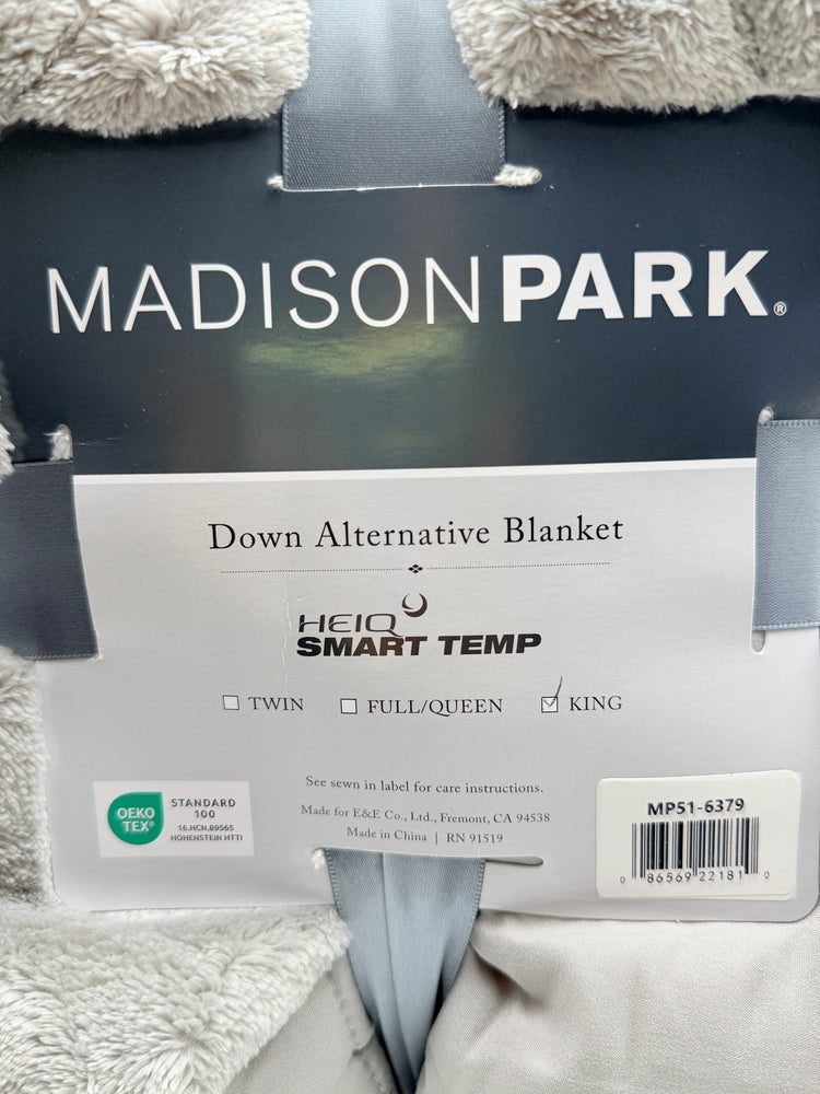 Madison Park Coleman Plush HeiQ Smart Temperature Down Alternative Blanket, King