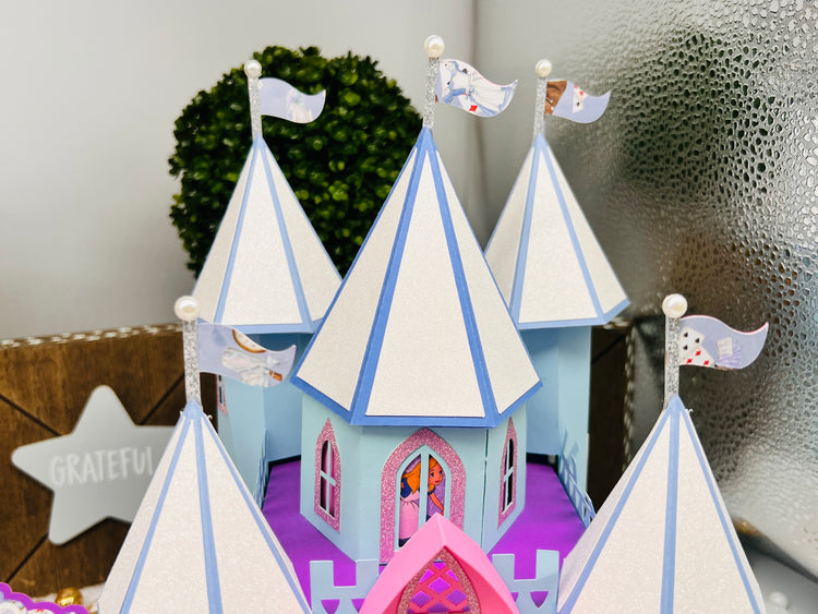 Alice in Wonderland theme Castle exploding Happy Birthday Box