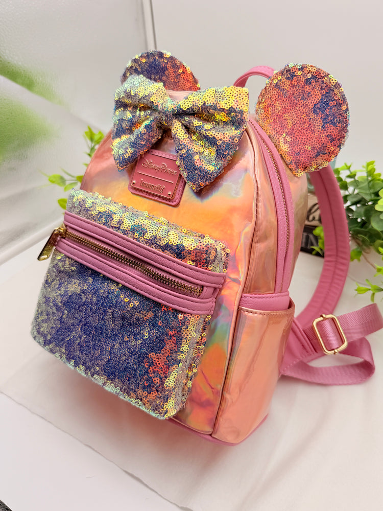 Loungefly Minnie Mouse EARidescent Mini Backpack