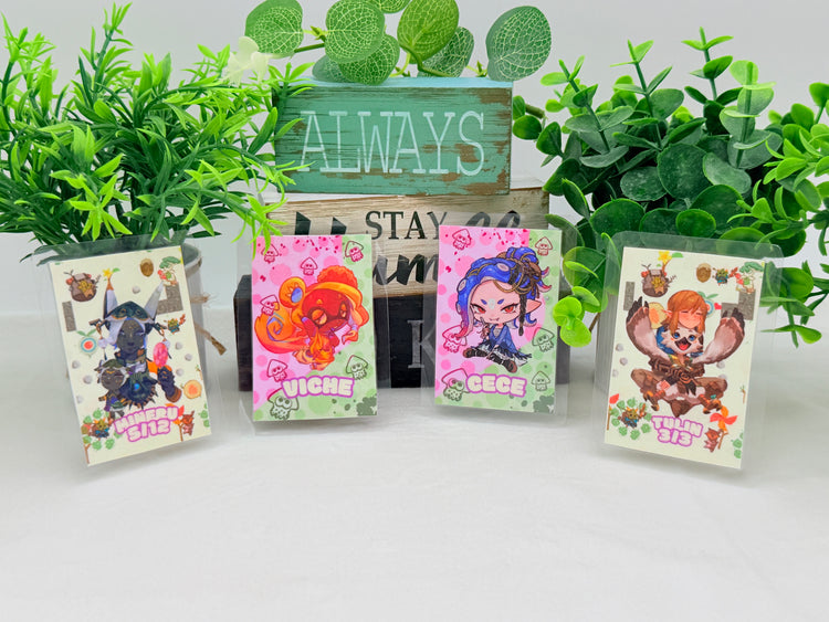 Animal Crossing and Splatoon, Legend of Zelda crossing Fan Art Amiibo Card - Laminated Version
