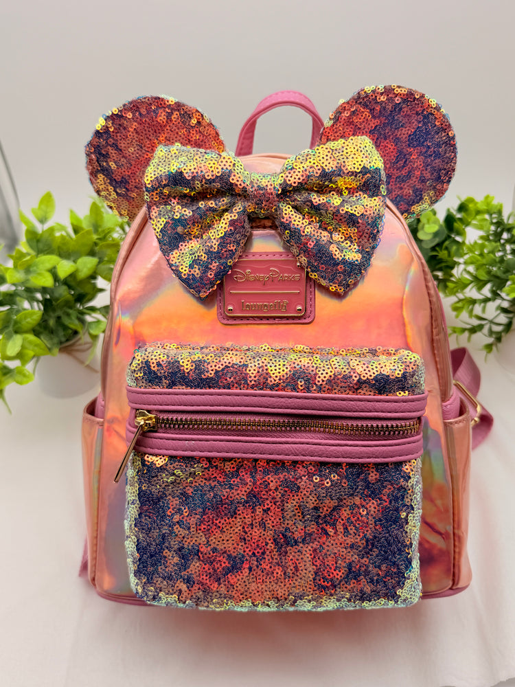 Loungefly Minnie Mouse EARidescent Mini Backpack