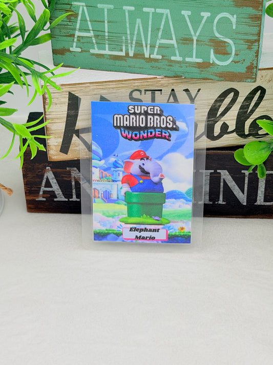 Super Mario Bros Wonder Amiibo Cards - Laminated Version