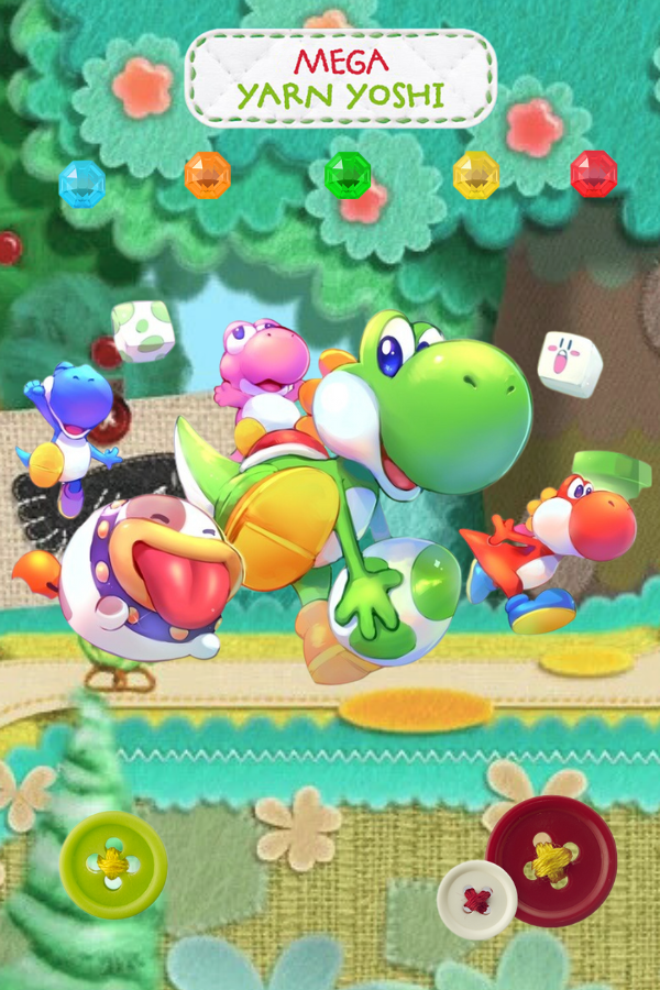 Yoshi's Yarn NFC Amiibos fanart Laminated version