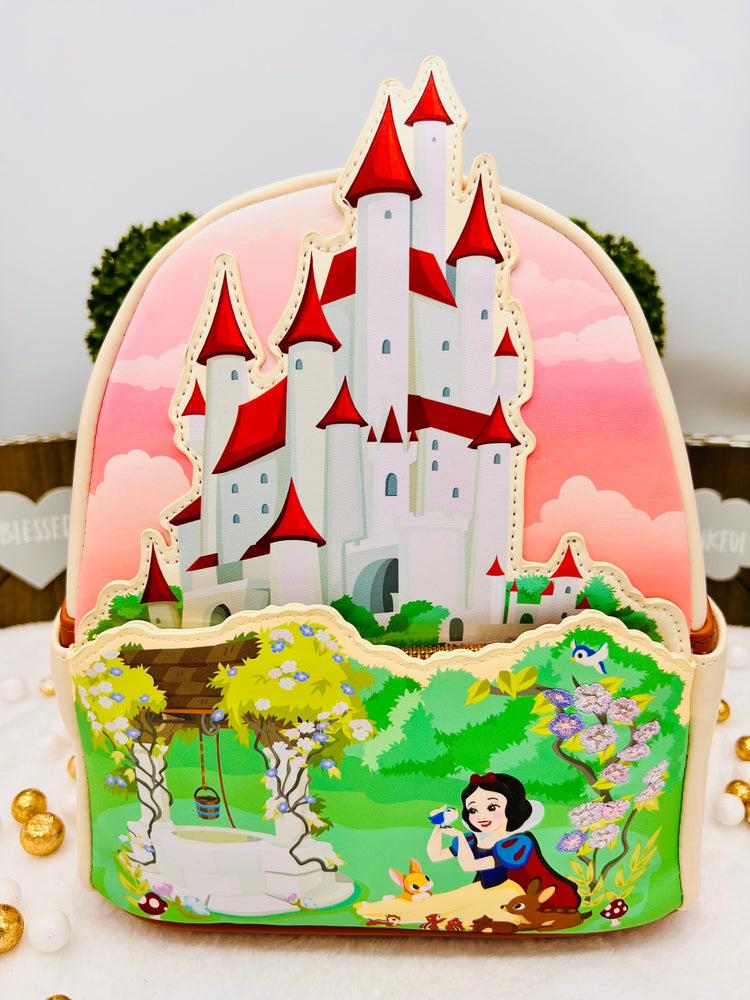 Loungefly Disney Snow White Castle Series Mini Backpack