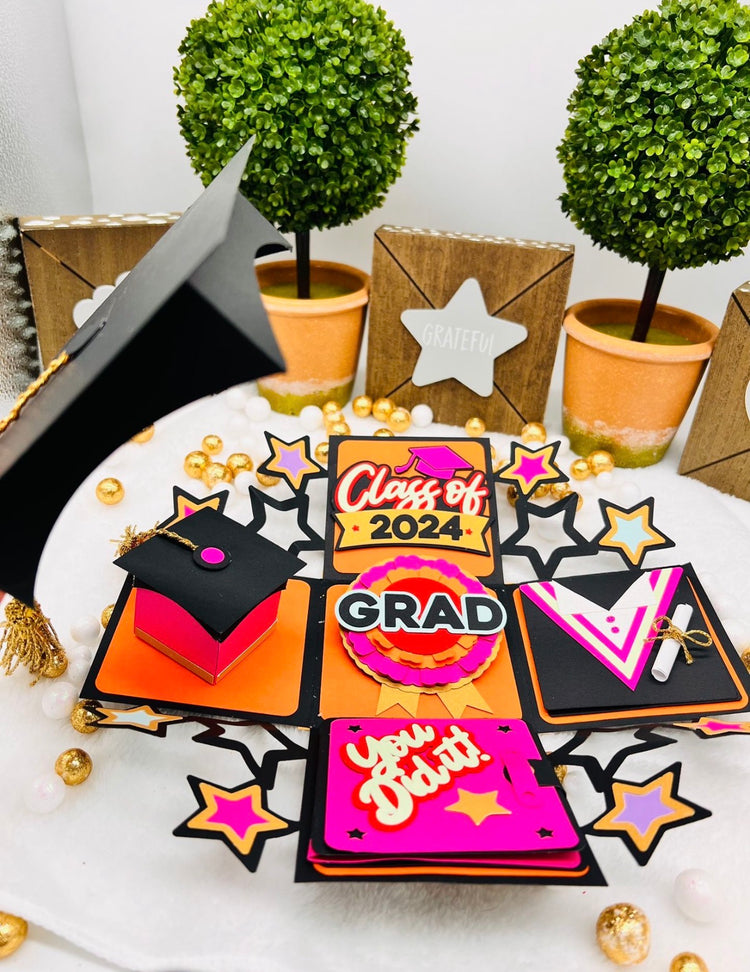 2026 Cute Graduation Exploding/ Pop-up Box