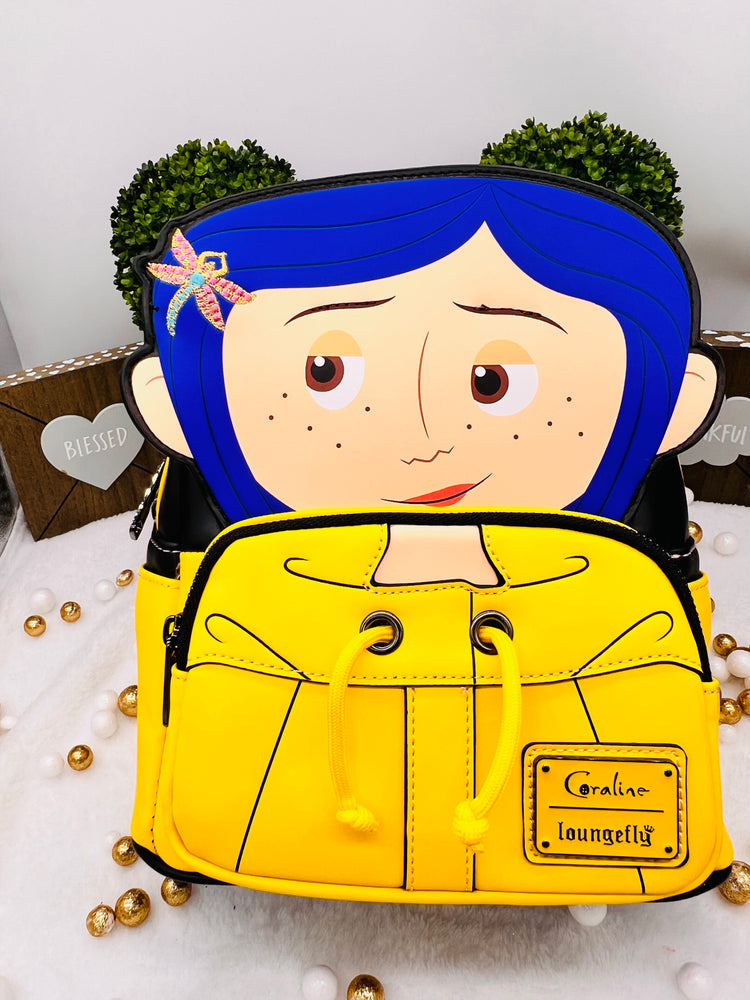 Loungefly Coraline Raincoat Cosplay Mini Backpack