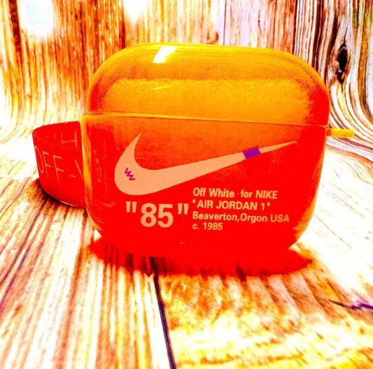 Nike OFF WHITE design Protective case for AirPods 3: Orange