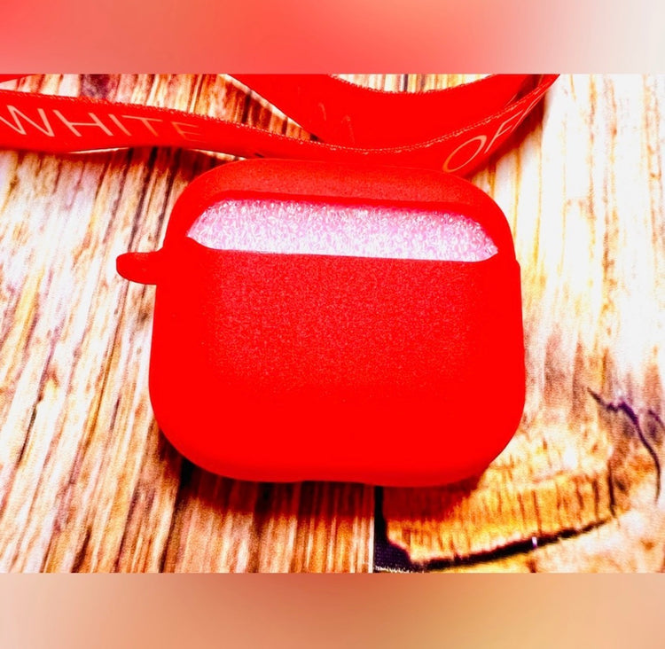 Nike OFF WHITE design Protective case for AirPods 3 (2021) Red