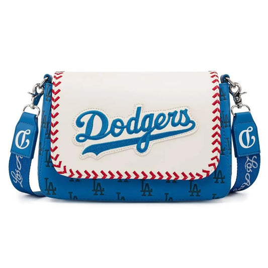 LOUNGEFLY MLB LA Los Angeles Dodgers Seam Stitch Crossbody bag